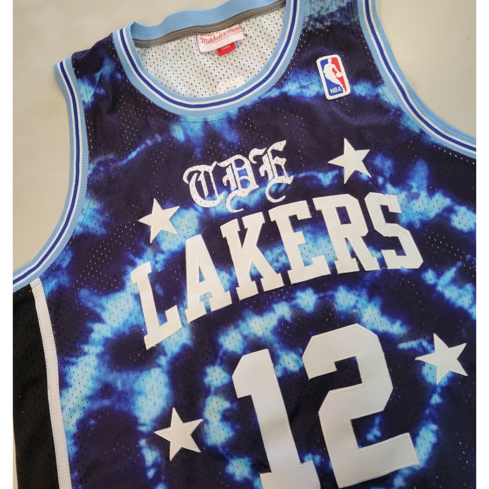 Mitchell Ness x Schoolboy Q Los Angeles‎ Lakers Tie Dye Jersey NBA 12 TDE Groovy